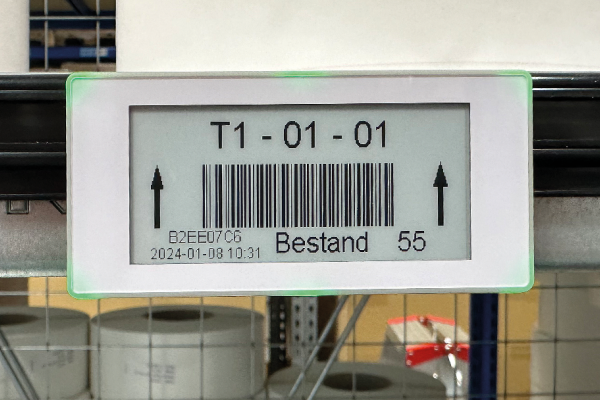 Lager und Produktionsstätten digital beschriften