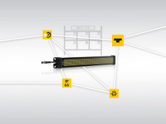 LED-Matrix-Display mit Status- und Klartextanzeige