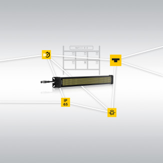 LED-Matrix-Display mit Status- und Klartextanzeige